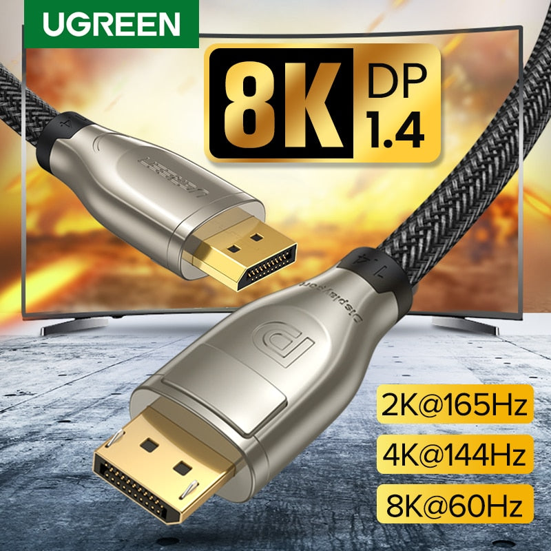 Ugreen DisplayPort 1.4 Cable 8K 4K HDR 165Hz 60Hz Display Port Adapter - DG Services