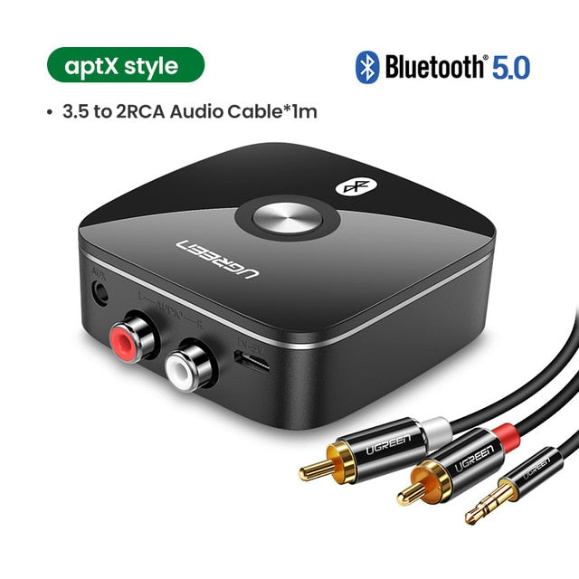 Ugreen Bluetooth RCA Receiver 5.0 aptX LL 3.5mm Jack Aux Wireless Adapter - DG Services