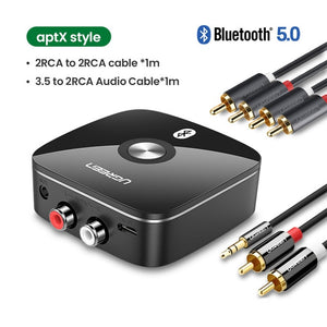 Ugreen Bluetooth RCA Receiver 5.0 aptX LL 3.5mm Jack Aux Wireless Adapter - DG Services