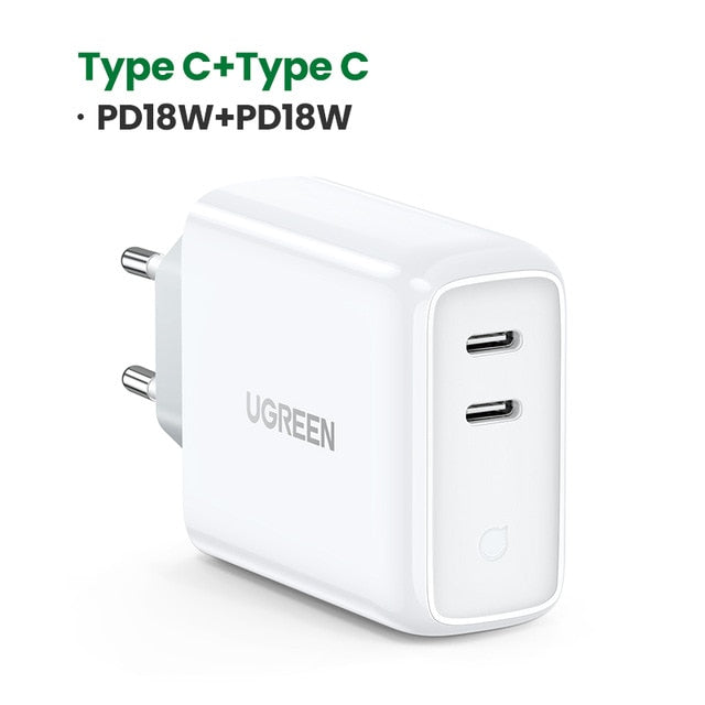 Ugreen 36W Fast USB Charger Quick Charge  PD + USB 3.0 - DG Services