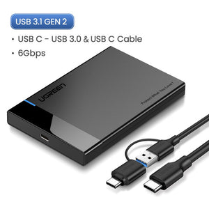 Ugreen HDD Case 2.5 SATA to USB 3.1 Adapter Hard Drive Enclosure - DG Services