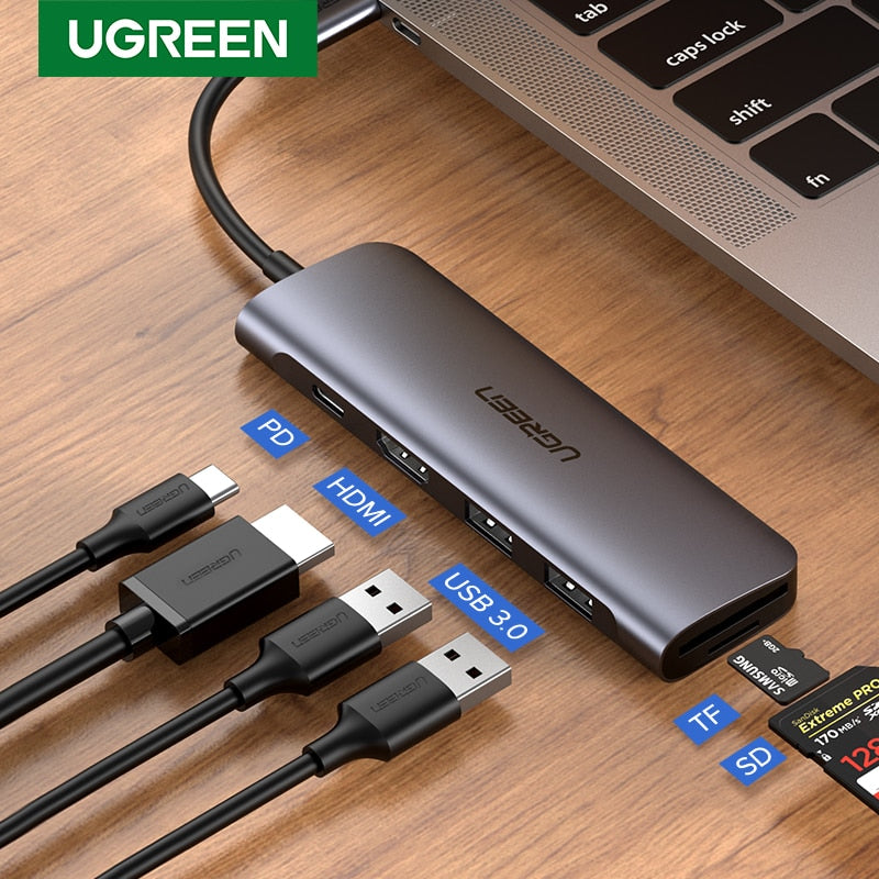Ugreen multifunction USB Type C 3.0 HUB HDMI Adapter Dock - DG Services