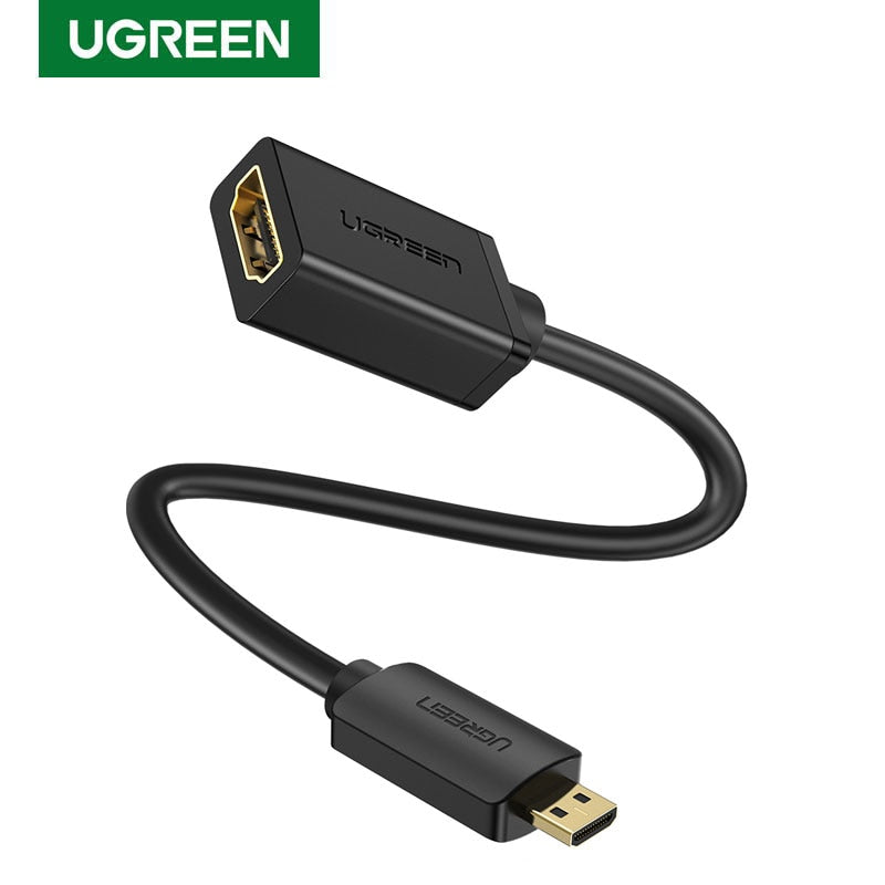 UGREEN Micro HDMI Adapter High-Speed Male to Female HD 4K 3D 22CM - DG Services