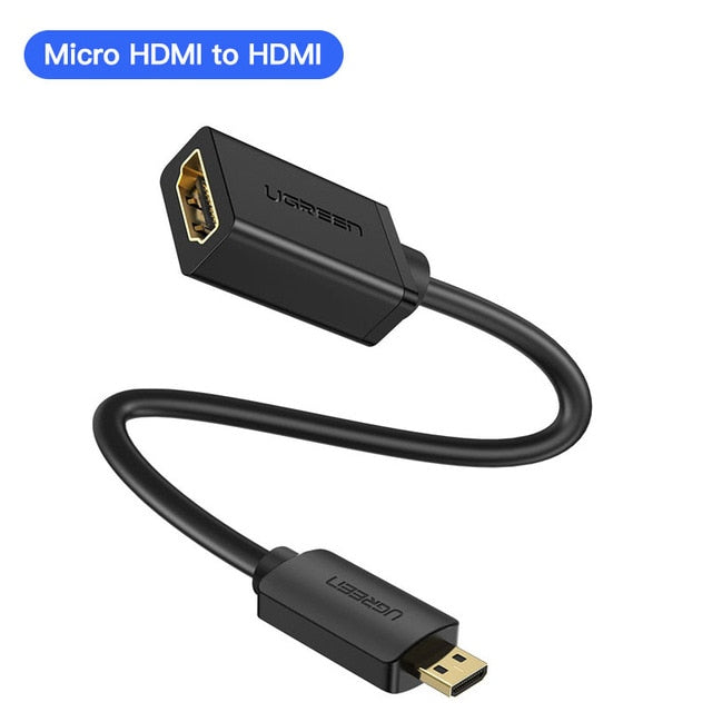 UGREEN Micro HDMI Adapter High-Speed Male to Female HD 4K 3D 22CM - DG Services