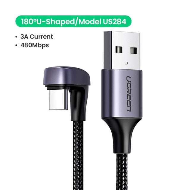 UGREEN USB C Angle Cable USB Type C Charger Cable - DG Services